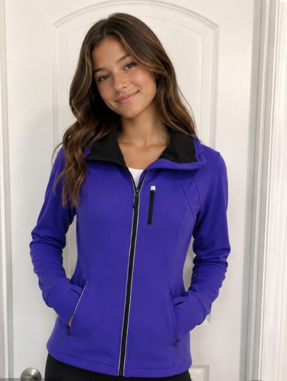 Victoria's Secret VSX Sexy Sport Purple Full Zip Performance Jacket | Small